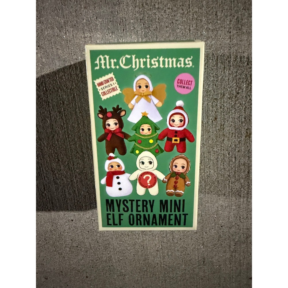 Mr. Christmas Mystery Mini Elf Pixie Ornament Series NEW Blind Box Vintage Style